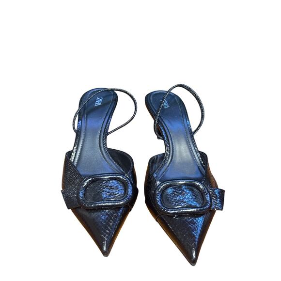 Zara slingback heel excellent condition size 41 euro - Picture 1 of 7